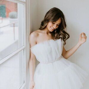 NWT Millie Mini Gown in Light Ivory